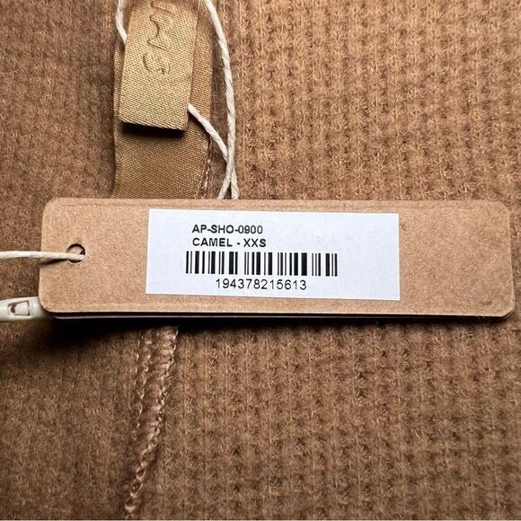 SKIMS Waffle Shorts in Camel - Picture 3 of 7